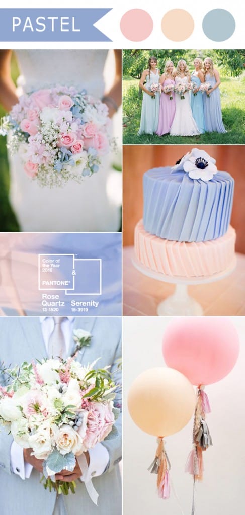 wedding palette rose quartz e serenity