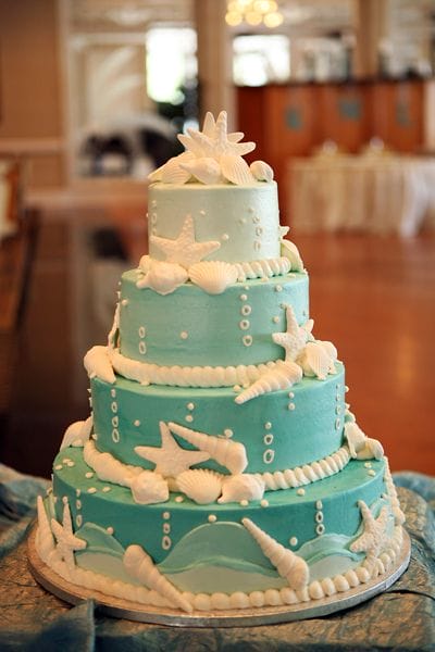 matrimonio a tema mare wedding cake torta nuziale