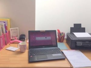 fotto ufficio colorato di pink