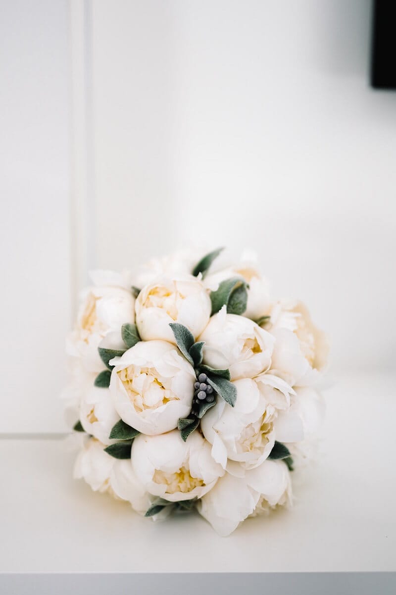 bouquet romantico di peonie
